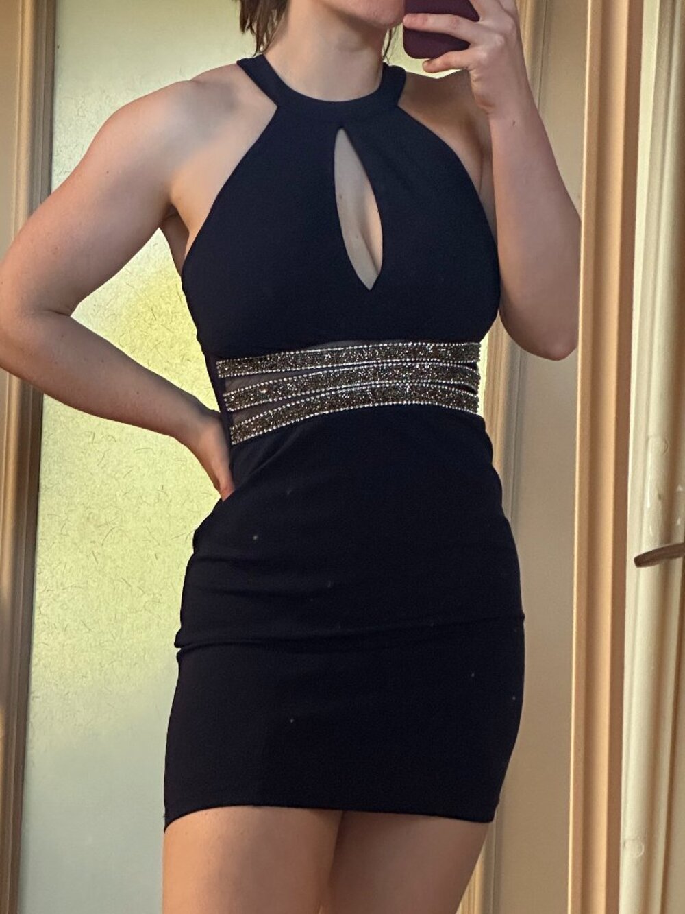 Cvnty navy blue cocktail dress